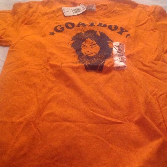NWT Goatboy SNL Orange T Shirt Size Small RARE - Picture 1 of 4